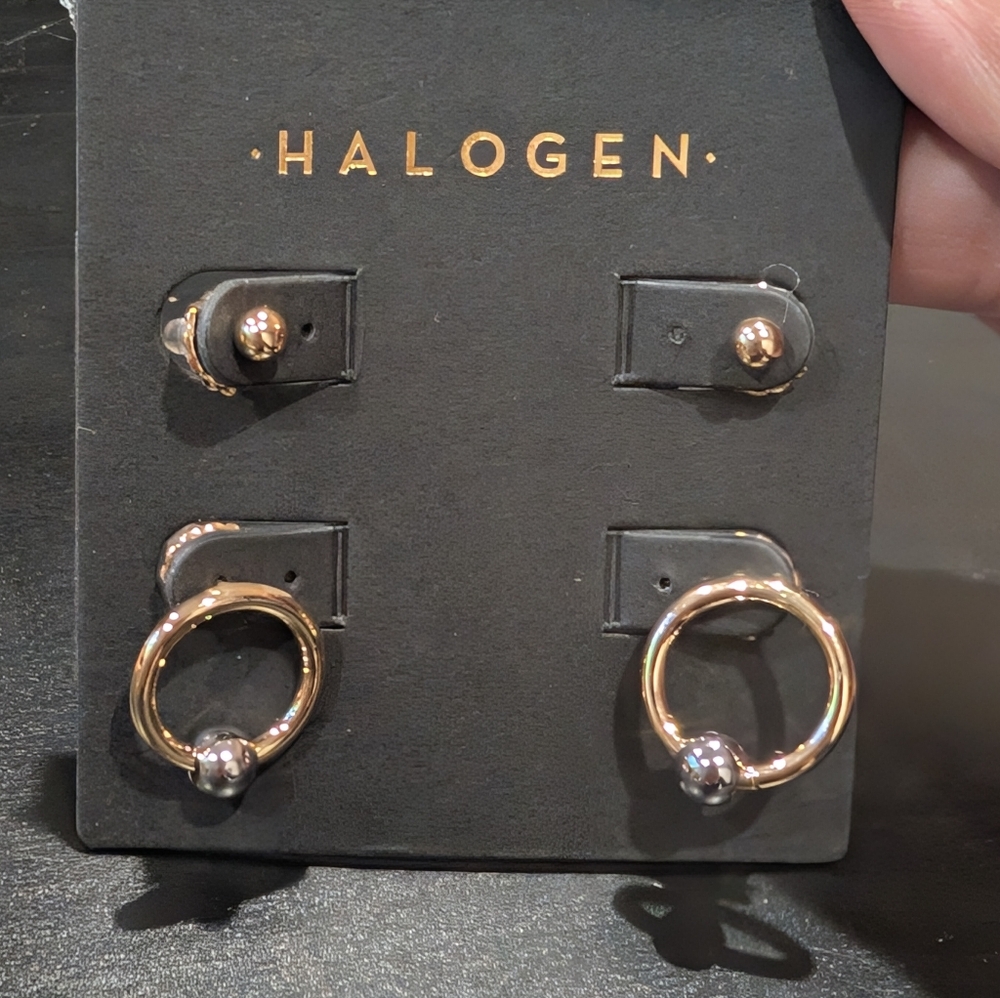 Halogen earrings